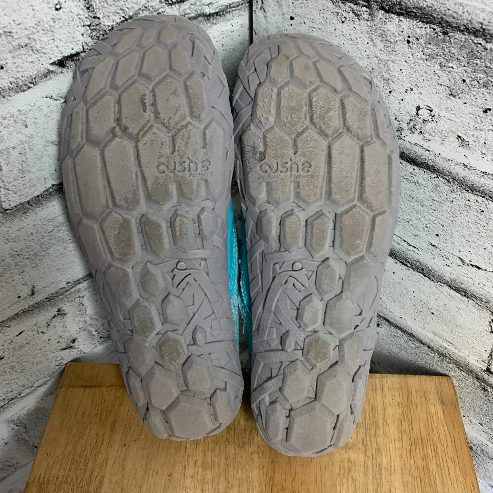 Cushe Slipper II Aqua Tropic Teal Canvas Slip On Shoe Sneakers 10 Loafers - Picture 8 of 9